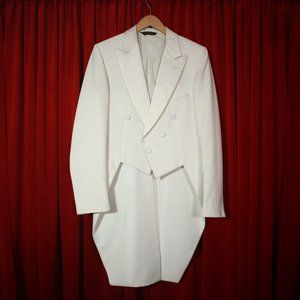 Pierre Cardin White Tuxedo Tailcoat 38R